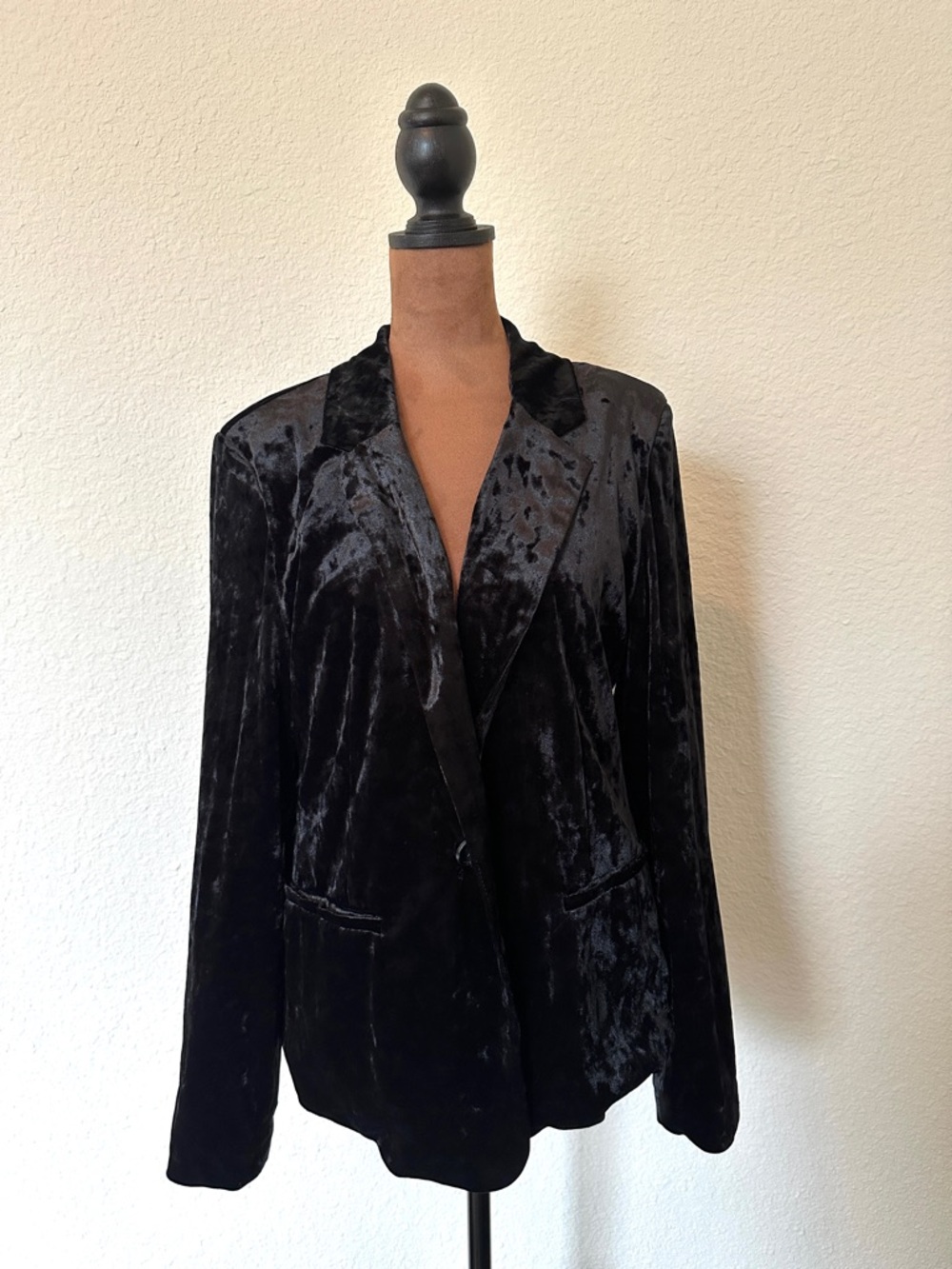 Cupio Velvet Lightweight Blazer Jacket
